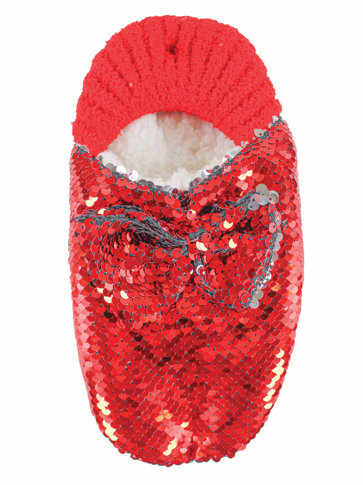 SIMPLY SOUTHERN SEQUIN SOCK SLIPPERS RED