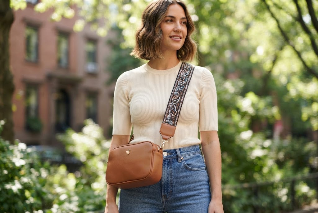 Simply Southern Leather Crossbody Cocoa