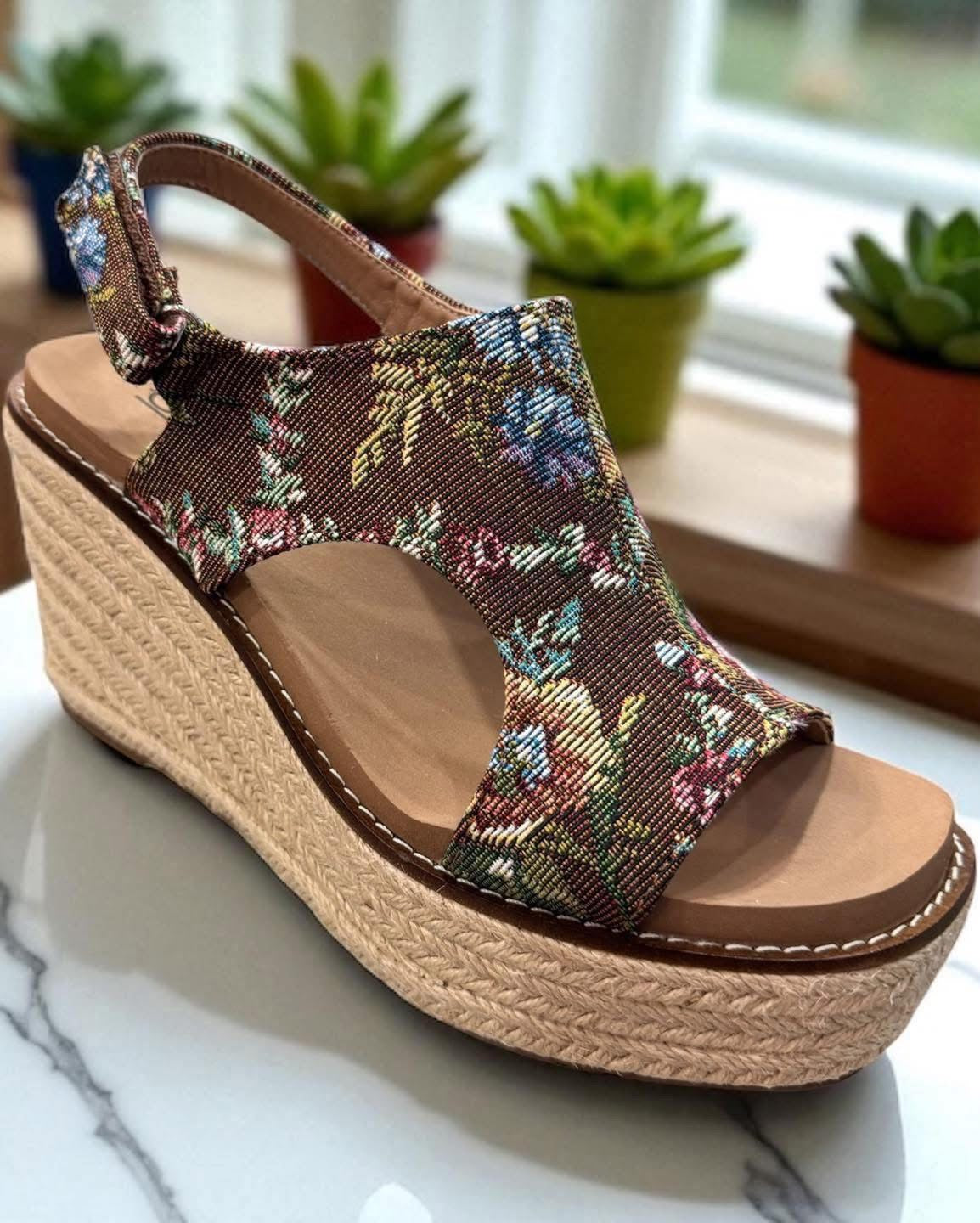 Corkys Freddie Rust Brocade Floral