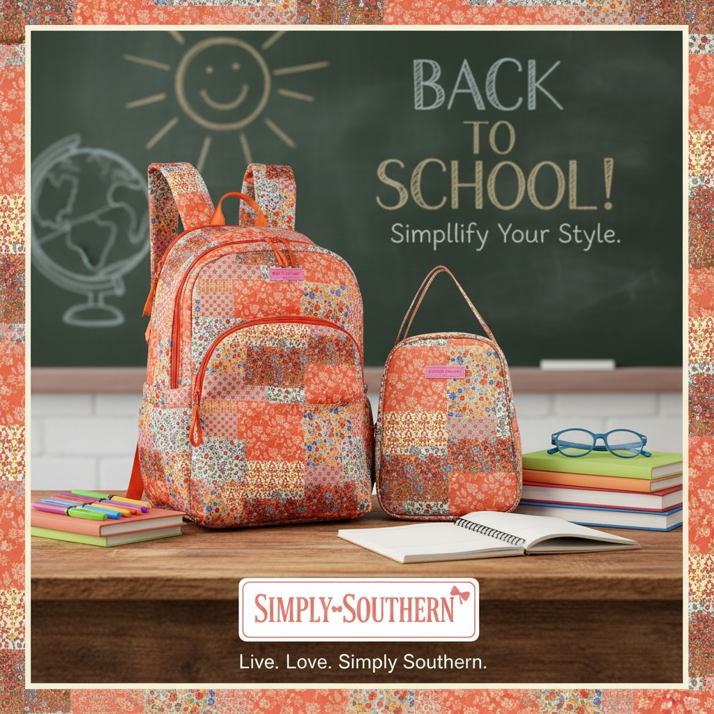 Simply Southern Quilt Floral Backpack