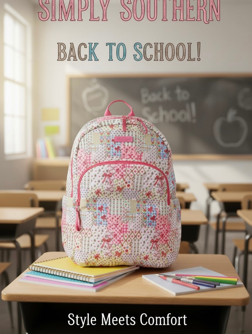 Simply Southern Quilt Ribbon Backpack