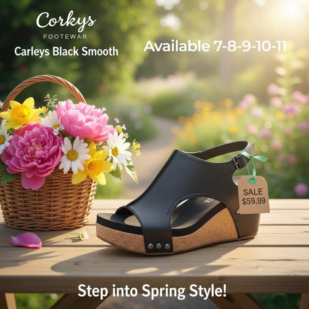 Corkys Carly Black Smooth