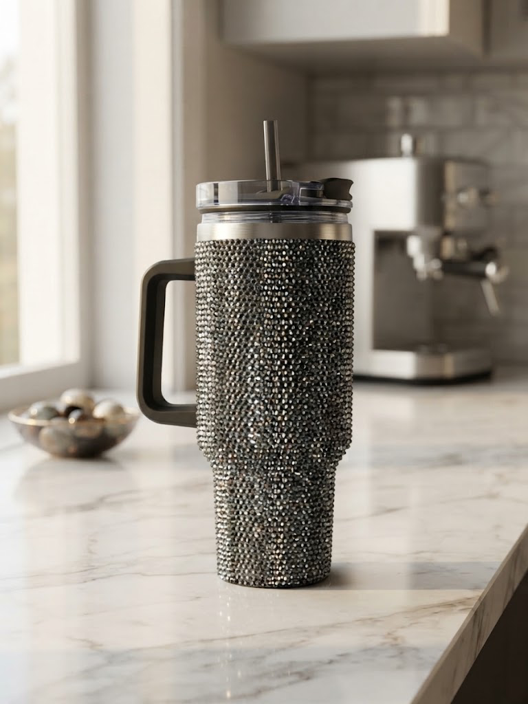 Simply Southern Sparkle Tumbler Black