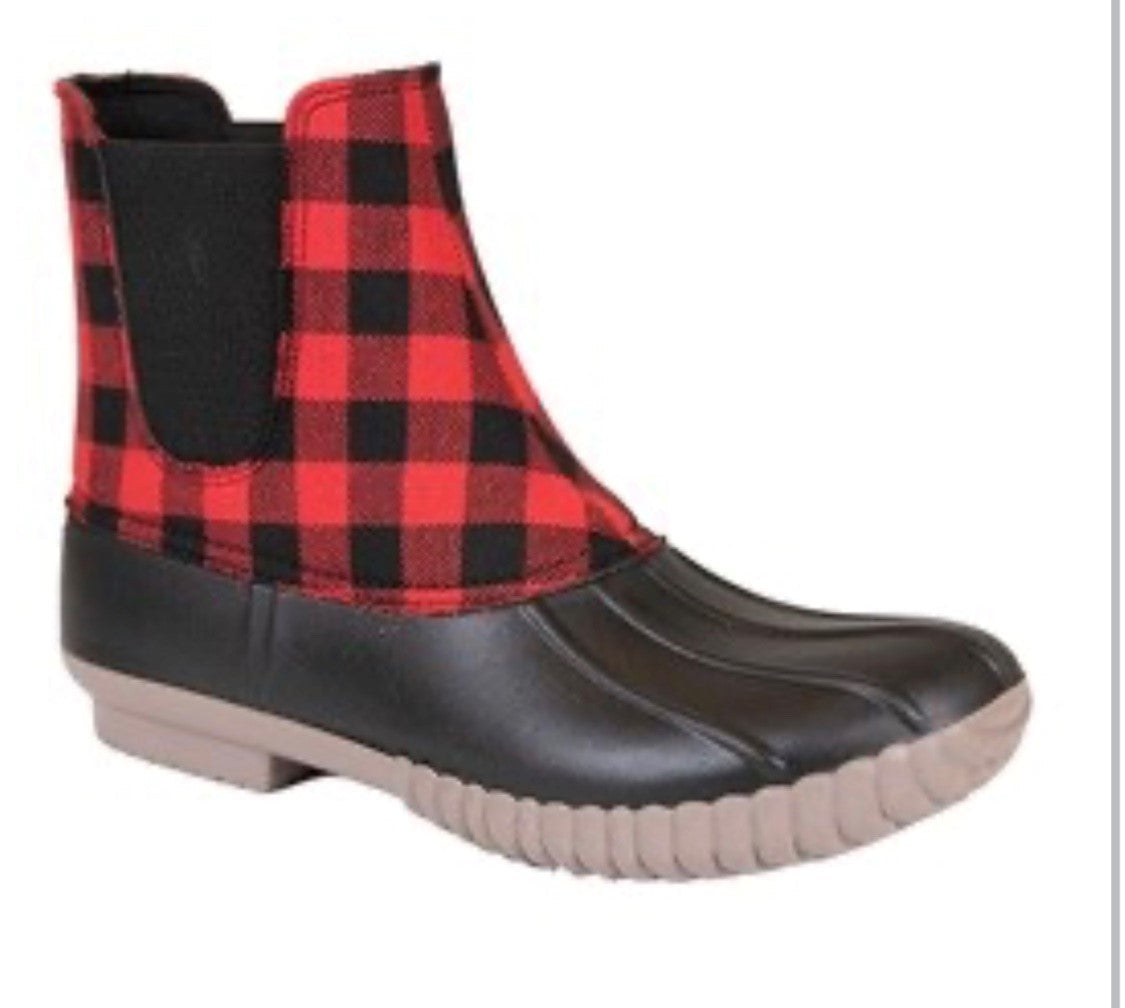 Slip On Duck Boot in Buffalo Plaid