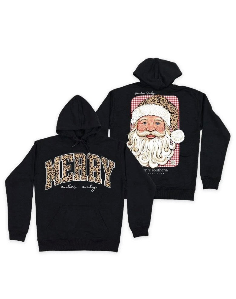 Simply Southern Christmas Hoodie Santa