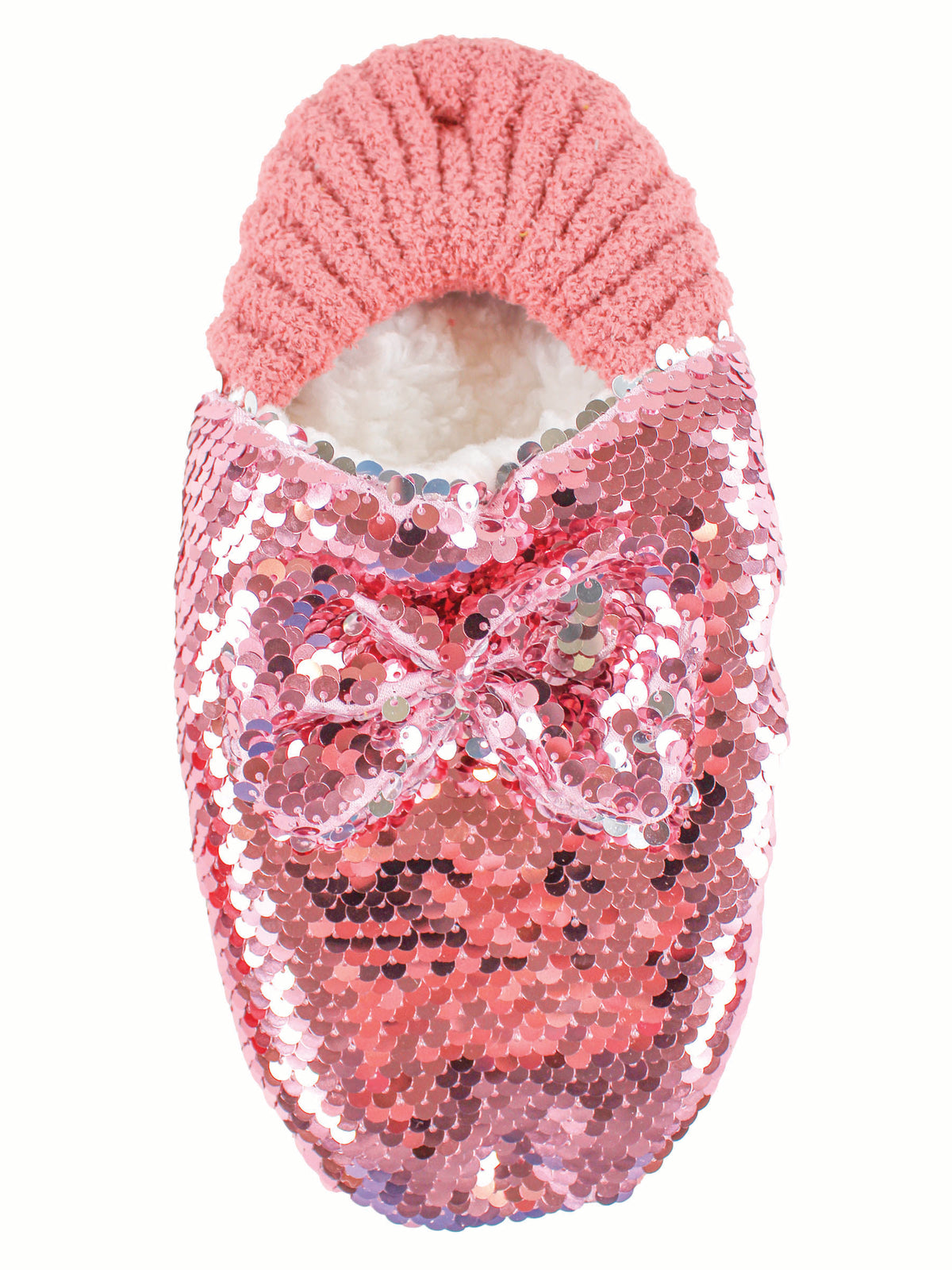 SIMPLY SOUTHERN SEQUIN SOCK SLIPPERS PINK