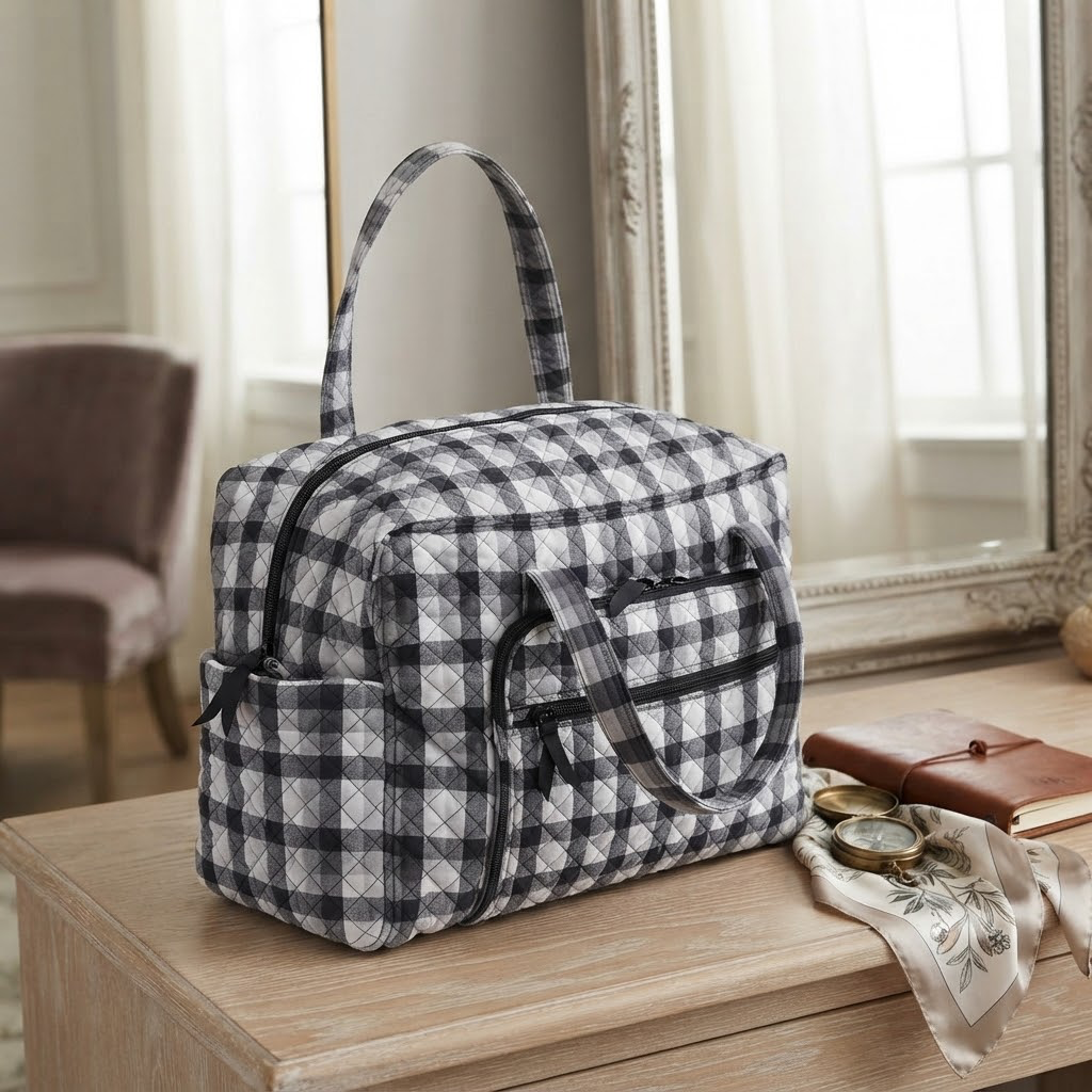 Vera Bradley Weekender Travel Bag Kingbird Plaid