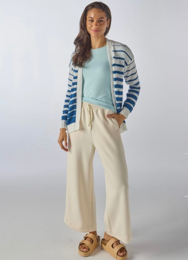 SIMPLY SOUTHERN CARDIGAN BLUE STRIPE