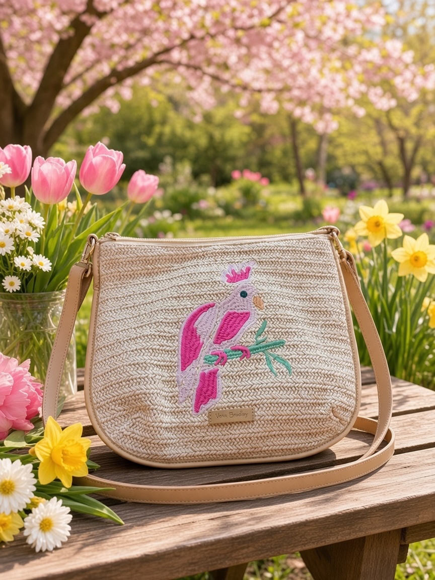 Vera Bradley Straw Crossbody