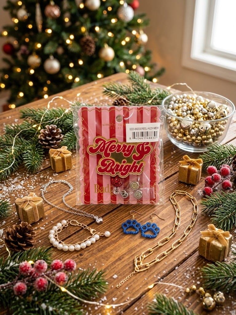 SS Badge Reel Merry & Bright