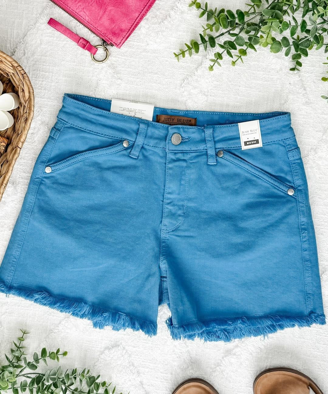JUDY BLUE MIDRISE SHORTS STYLE#JB150267