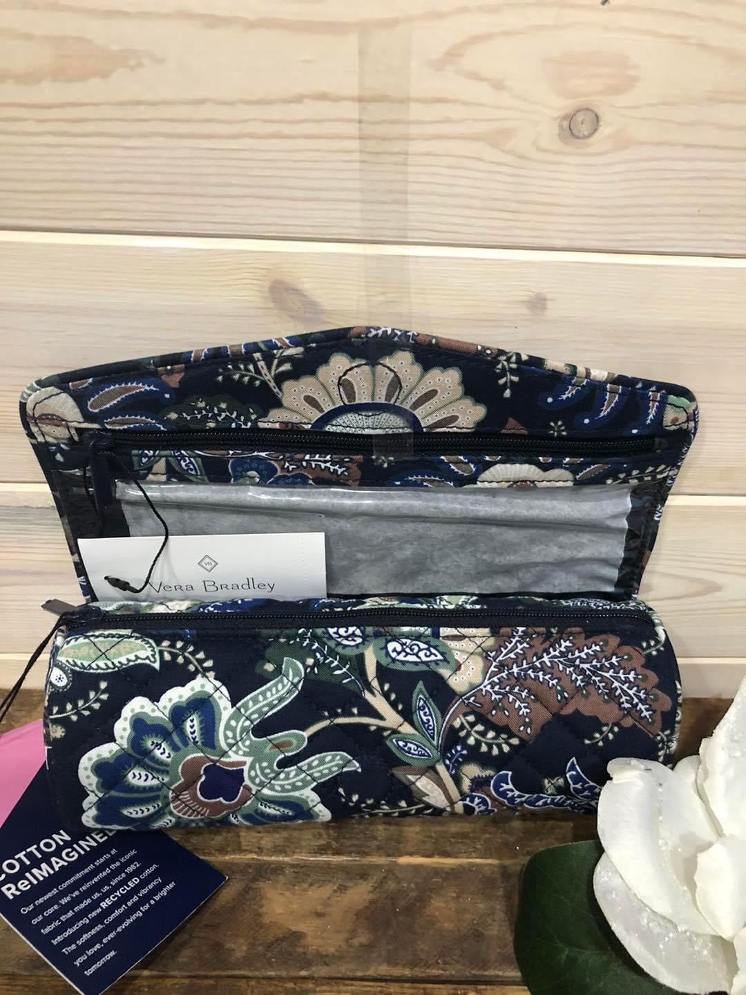 VERA BRADLEY ON A ROLL CASE JAVA NAVY CAMO