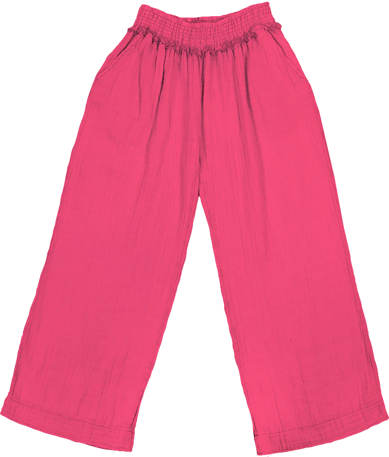 GAUZE PANTS PINK