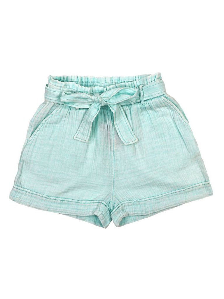 GAUZE SHORTS SEAFOAM