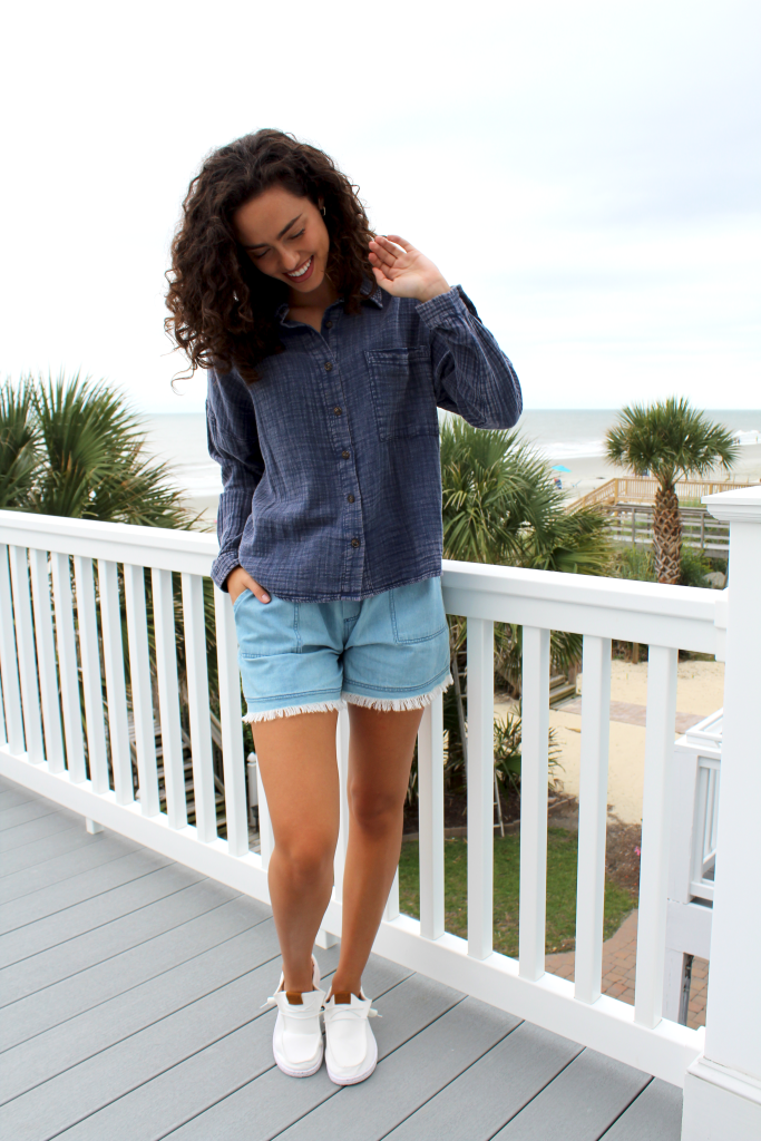 CHAMBRAY SHORTS