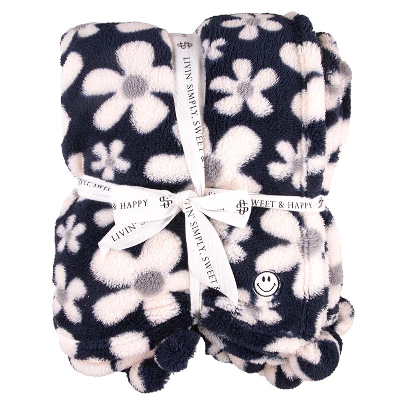 SOFT & COMFY BLANKET NIGHT FLOWER