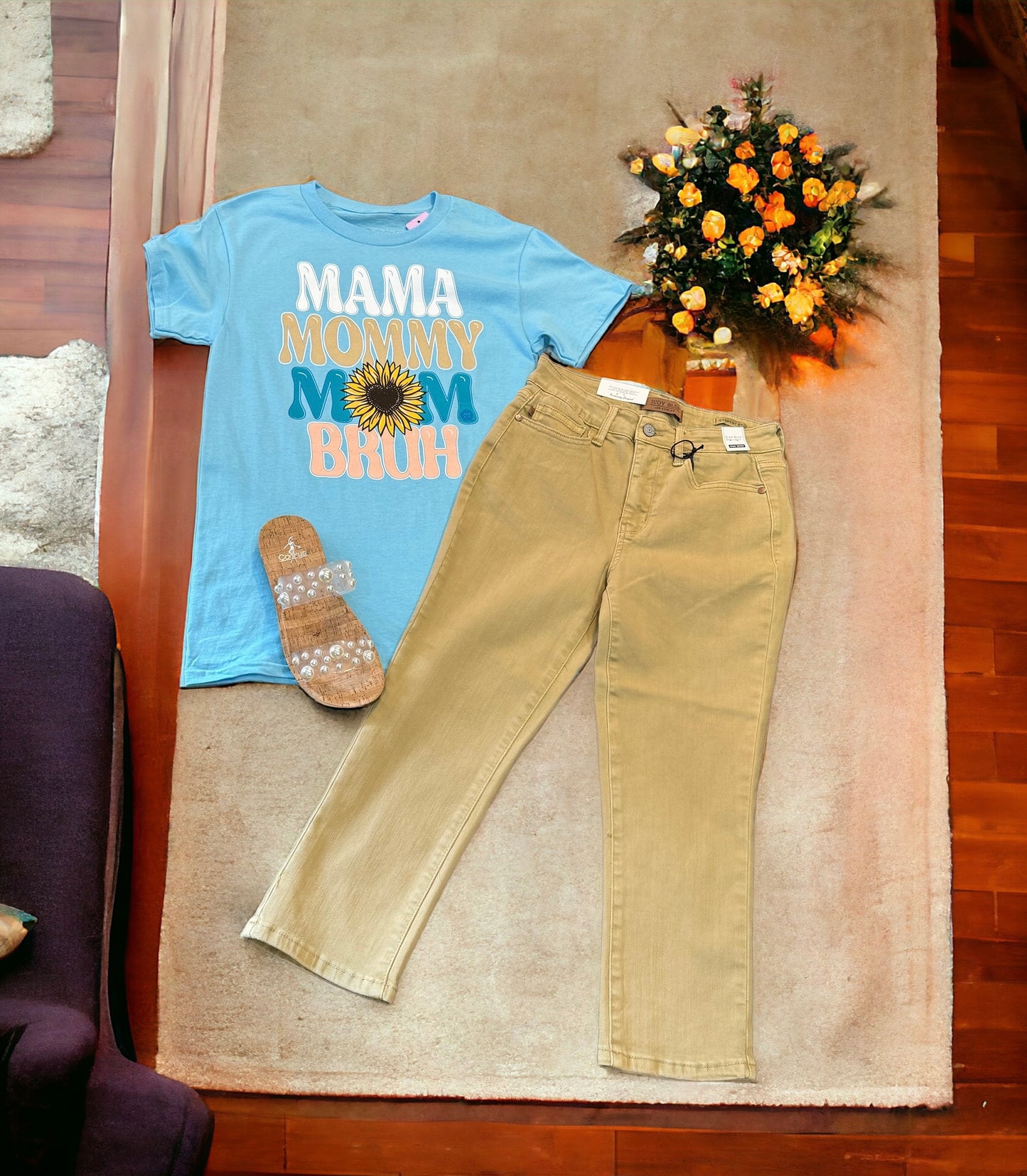 JUDY BLUE HIGH WAIST CAPRI KHAKI STYLE#JB78108C