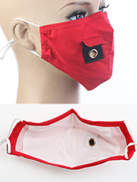 Face Mask with a Straw Opening