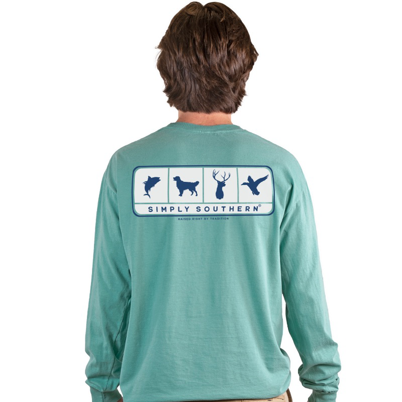 MULTI LOGO MENS LONG SLEEVE TEE