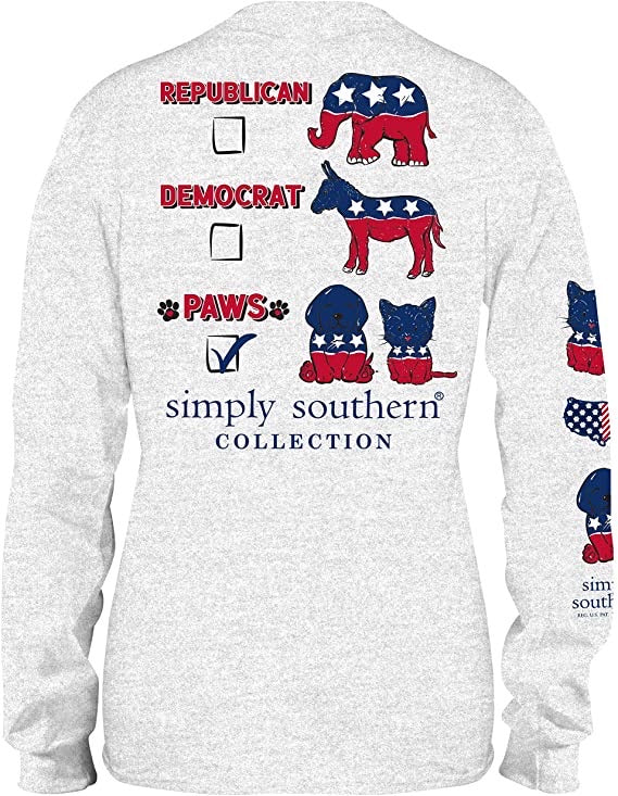 REPUBLICAN DEMOCRAT OR PAWS LONG SLEEVE