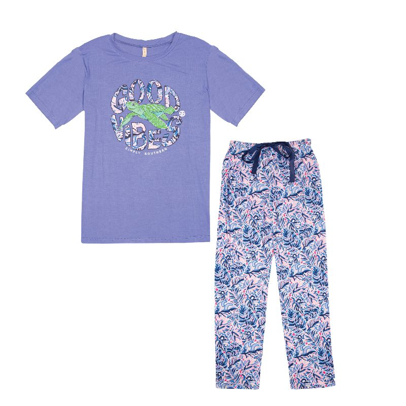 SIMPLY SOUTHERN PJ LOUNGE SET-VIBES