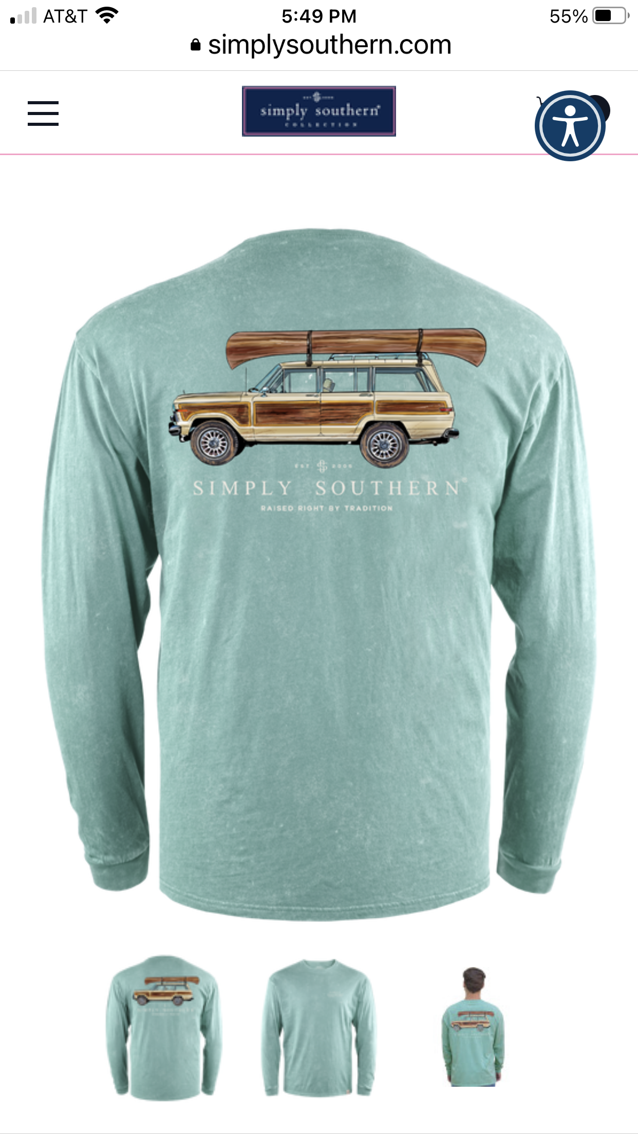 SIMPLY SOUTHERN MENS CANOE BROOK