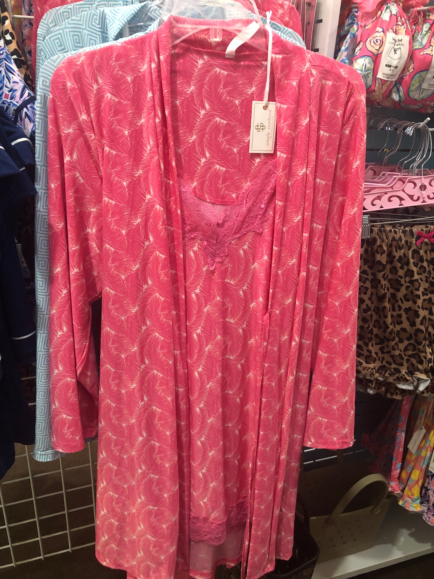 SIMPLY SOUTHERN ROBE SET PINK