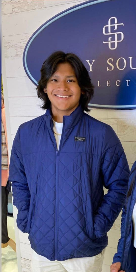 SIMPLY SOUTHERN MENS WARM JACKET AZURE