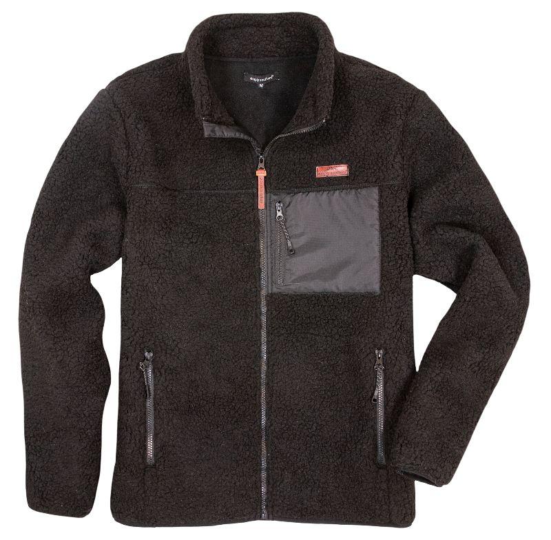 MENS SHERPA JACKET-BLACK