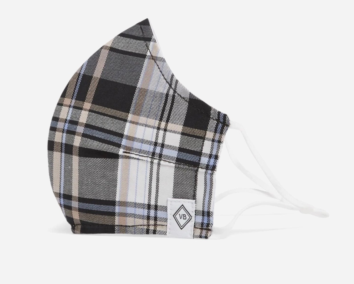 FACE MASK- COZY PLAID NEUTRAL
