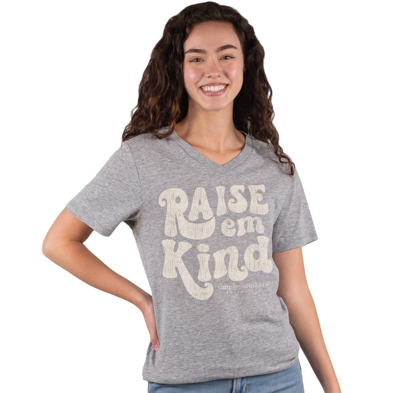 SIMPLY SOUTHERN VNECK-RAISE