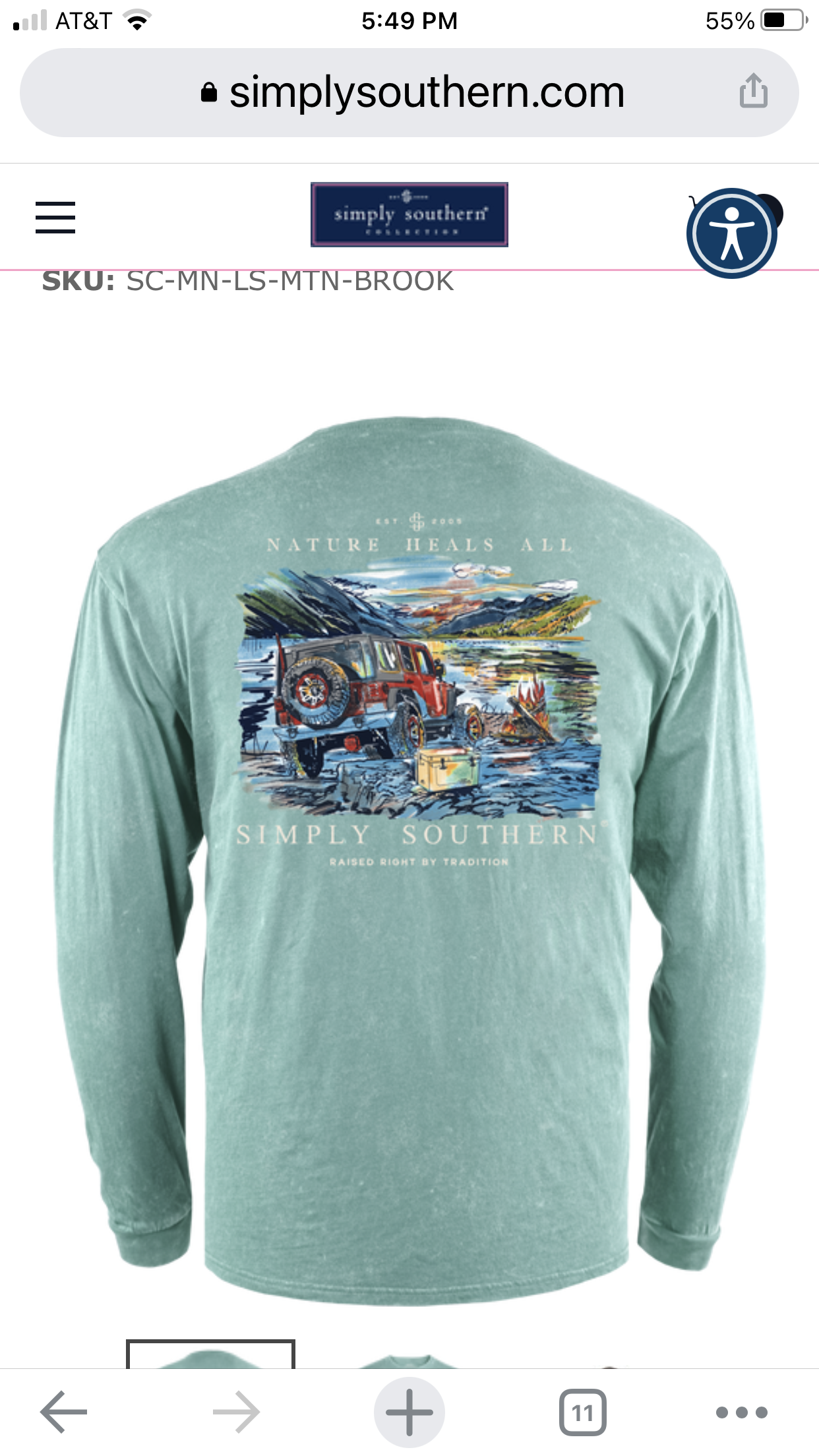 SIMPLY SOUTHERN MENS MNT BROOK
