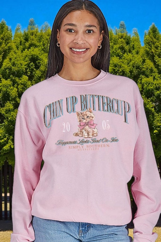 SIMPLY SOUTHERN CREW CHIN UP BUTTERCUP