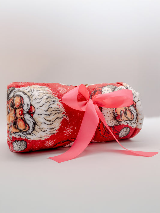 Simply Southern Christmas Blanket Santa