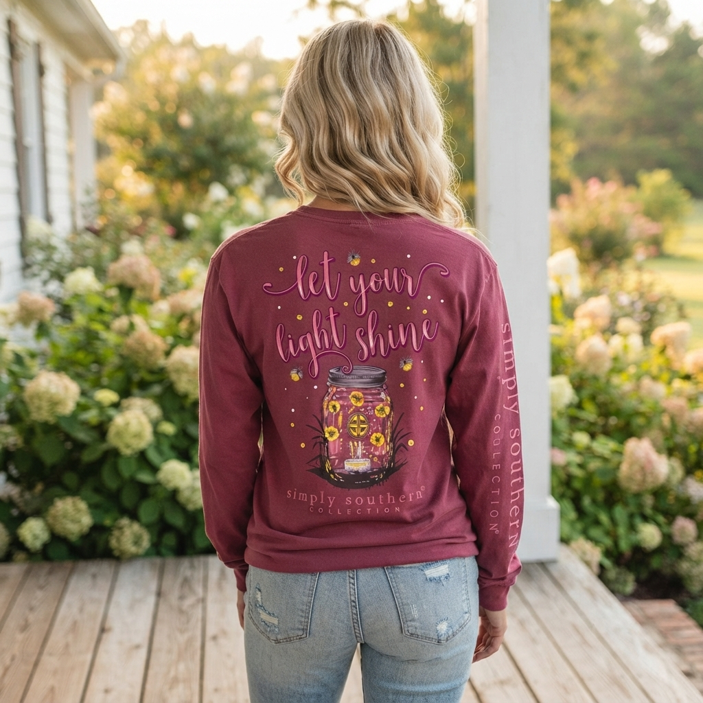 LET YOUR LIGHT SHINE LONG SLEEVE TEE