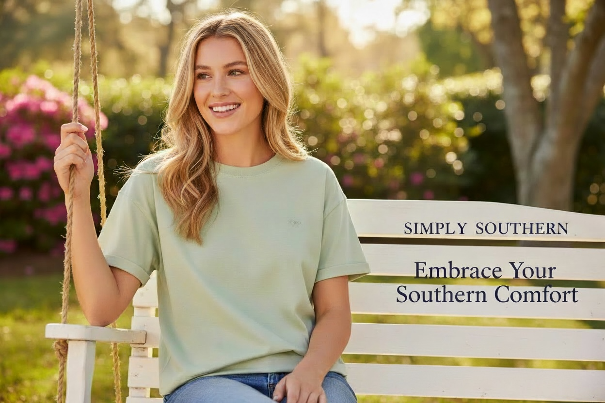 Simply Southern Knot Tee Sage