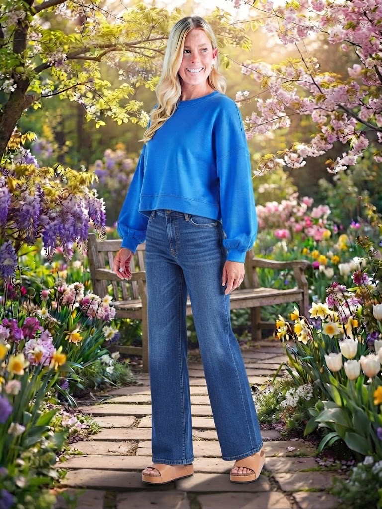 SIMPLY SOUTHERN LANEY PULLOVER ROYAL