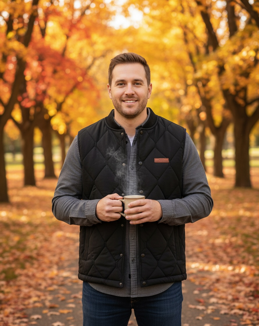 MENS QUILTED VEST BY SIMPLY SOUTHERN