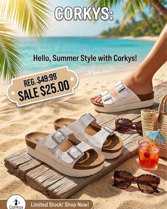 CORKYS WHITE METALLIC