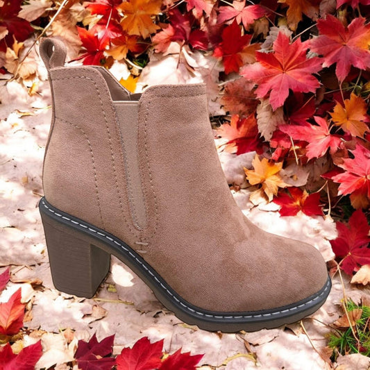 Corkys Bite Me Camel Faux Suede