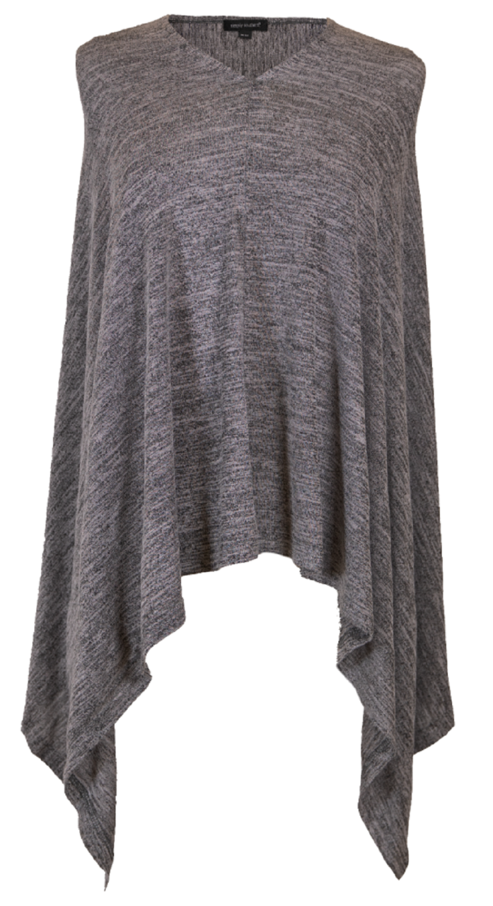 Simply Soft V-Neck Knit Poncho