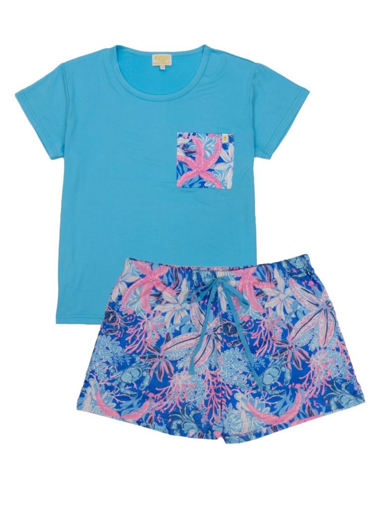 SIMPLY SOUTHERN PJ SET REEF