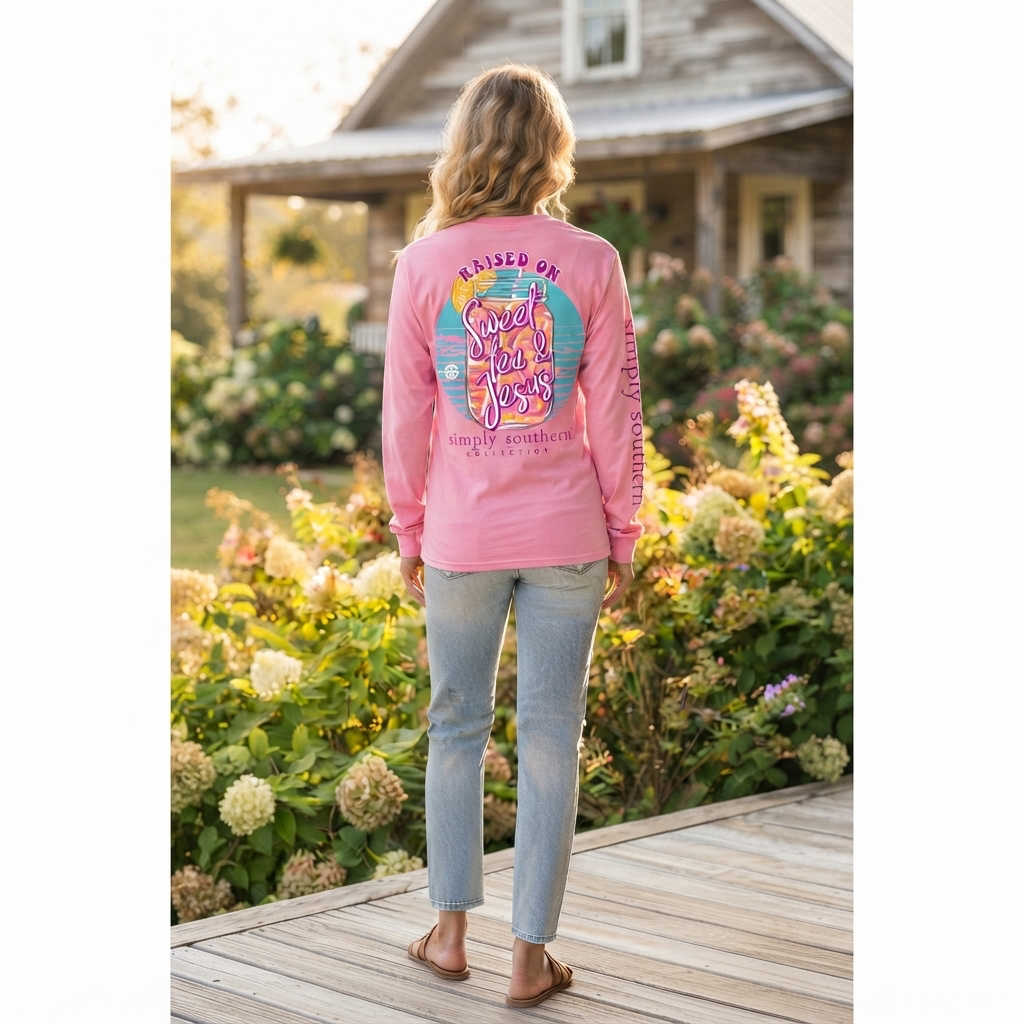 RAISED ON SWEET TEA & JESUS LONG SLEEVE