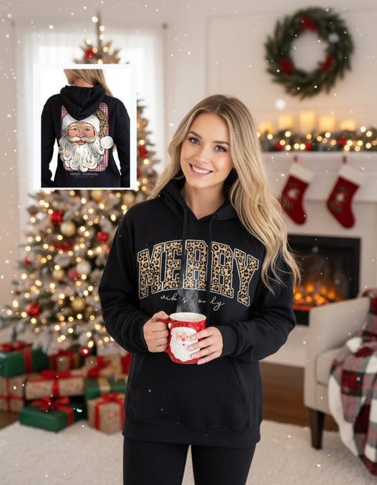 Simply Southern Christmas Hoodie Santa