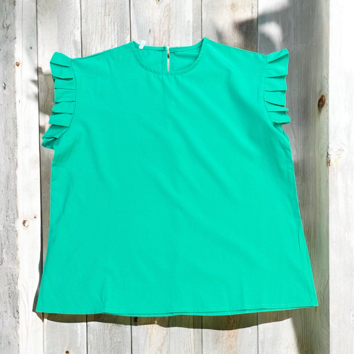 KELLY GREEN BLOUSE