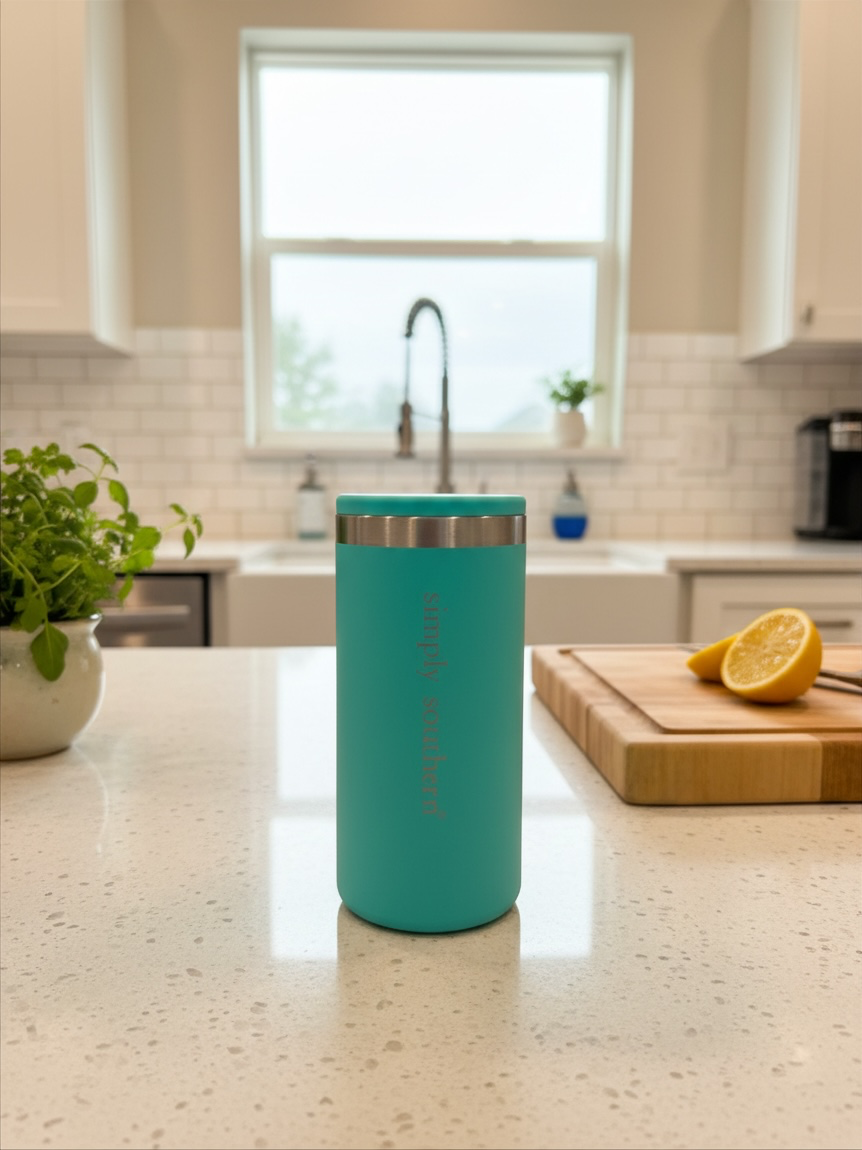 Simply Southern Cooler Can Aqua