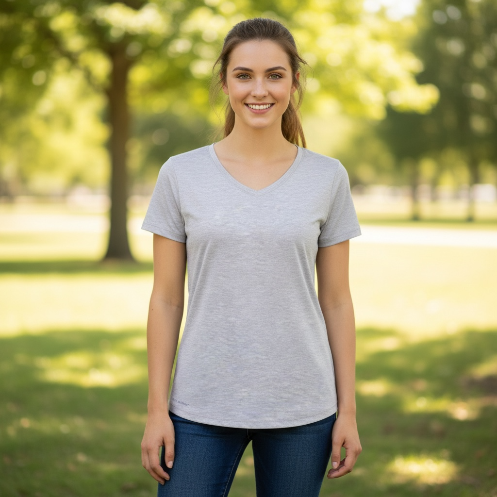 SIMPLY SOUTHERN VNECK-HEATHER