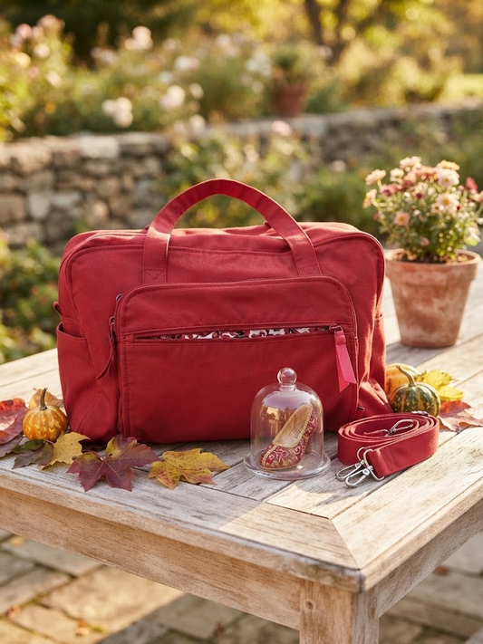 Vera Bradley Weekender Travel Bag Classic Red