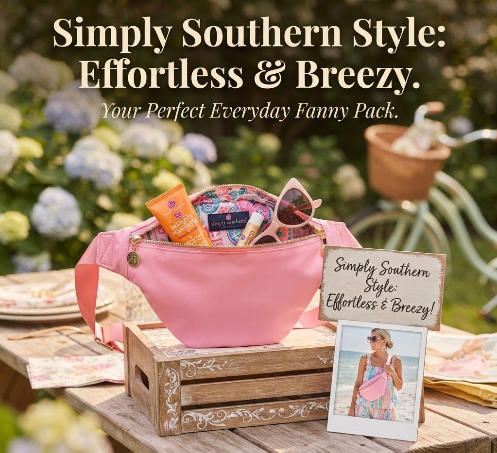 SIMPLY SOUTHERN FANNY PACK PINK