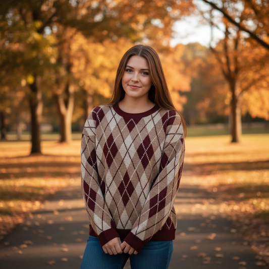 Maroon Argile Sweater